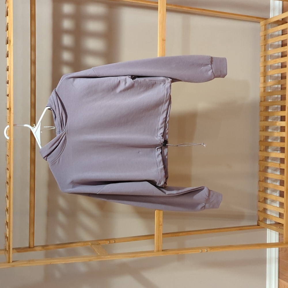 Dusty purple crop hoodie